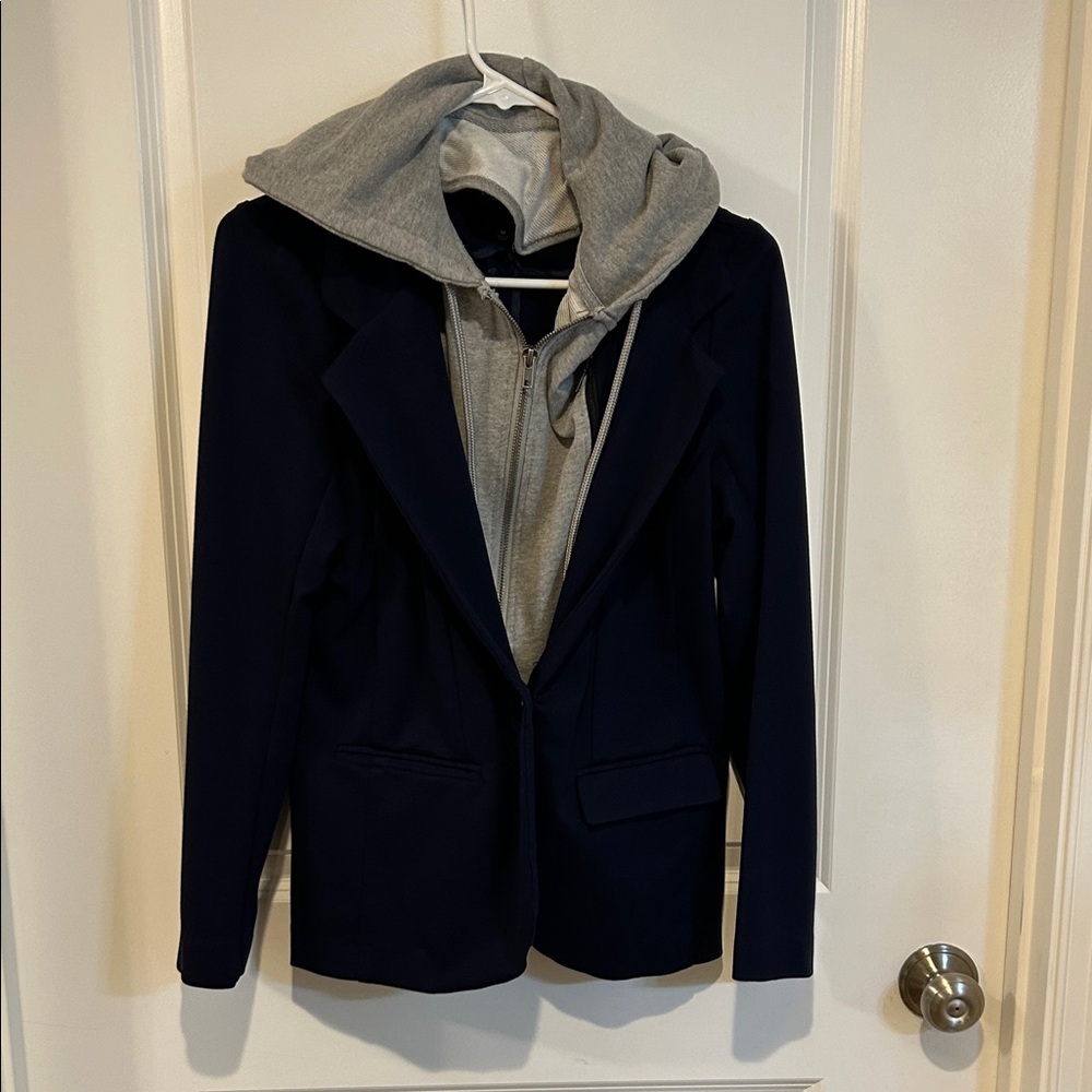 Liverpool Navy Blazer with Grey Hooded Insert